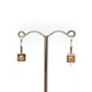 Sterling silver and 22ct gold earrings